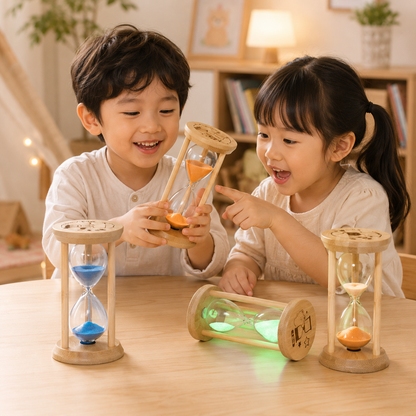 Play N Learn Glow in the Dark Hourglass | Ambient Night Light Gift, Random Colour