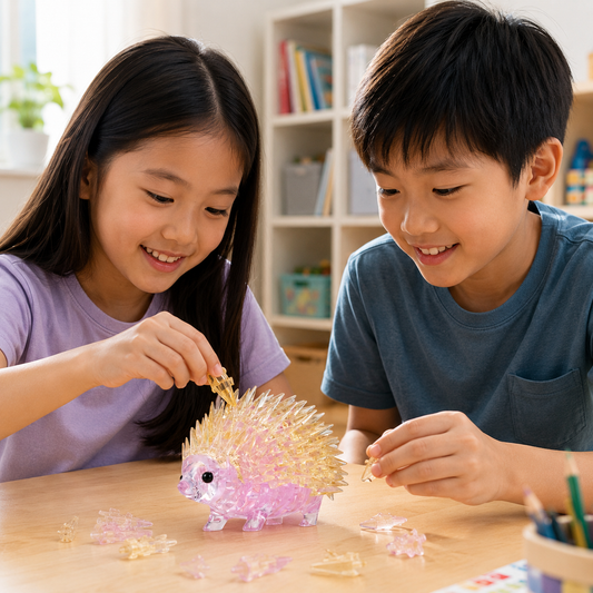 Play N Learn 3D Crystal Puzzle Hoglet | STEM Jigsaw Brain Teaser