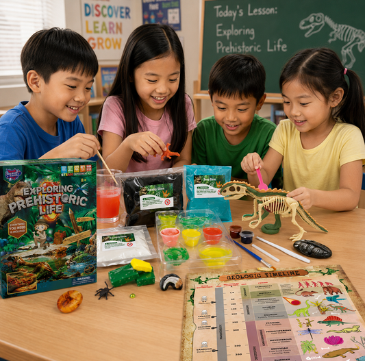Play N Learn Big Bang Science Dinosaur Fossil Excavation Kit | STEM Paleontology