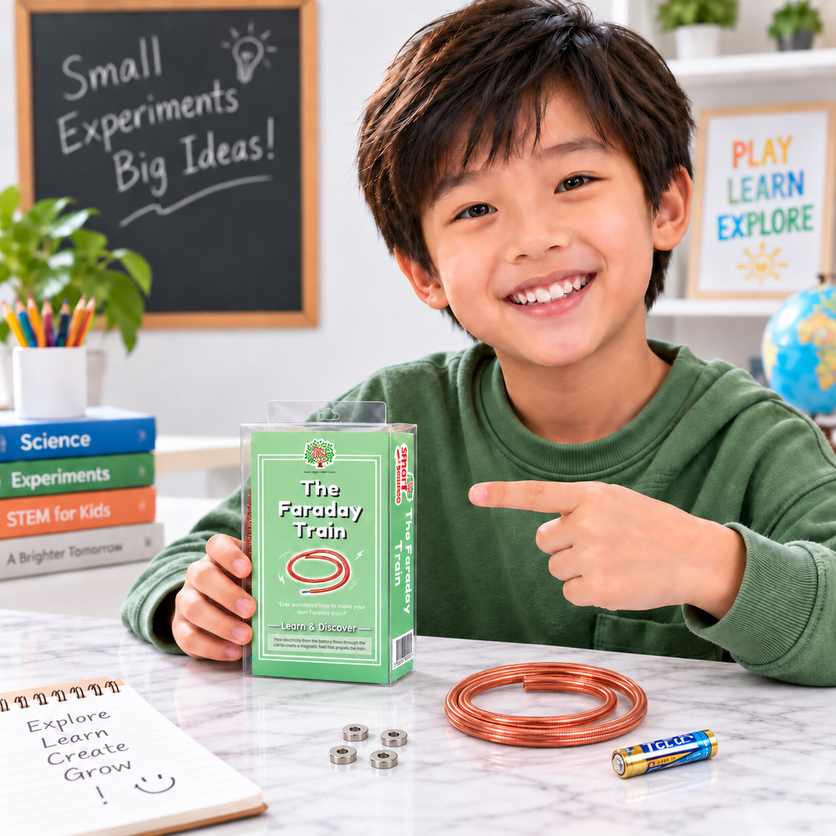 Play N Learn The Faraday Train | Electricity & Magnetism STEM Science Kit