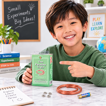 Play N Learn The Faraday Train | Electricity & Magnetism STEM Science Kit