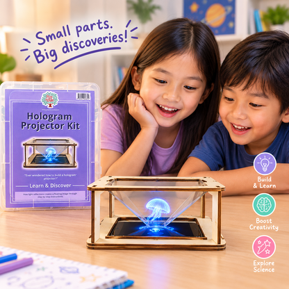 Play N Learn Hologram Projector Kit | DIY 3D Hologram STEM Science & Optical Learning Kit for Kids
