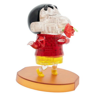 Play N Learn Sanrio Crayon Shinchan 3D Crystal Puzzle – 42-Piece Bobblehead Display