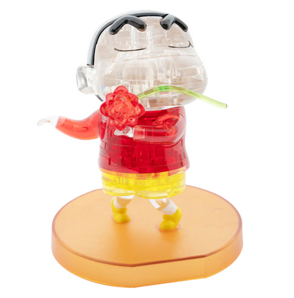 Play N Learn Sanrio Crayon Shinchan 3D Crystal Puzzle – 42-Piece Bobblehead Display