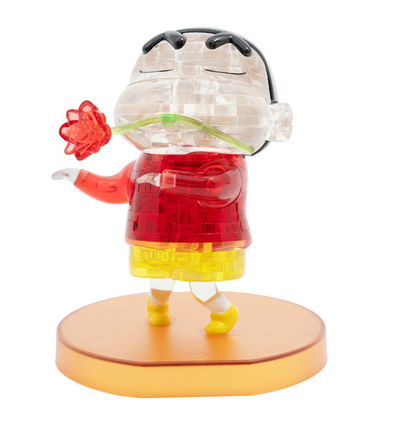 Play N Learn Sanrio Crayon Shinchan 3D Crystal Puzzle – 42-Piece Bobblehead Display