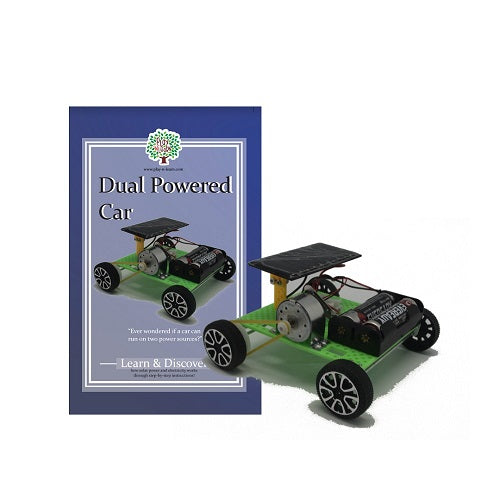 Self Assembly Dual Powered Solar and Battery Powered Car Science Toy Teaching Resource