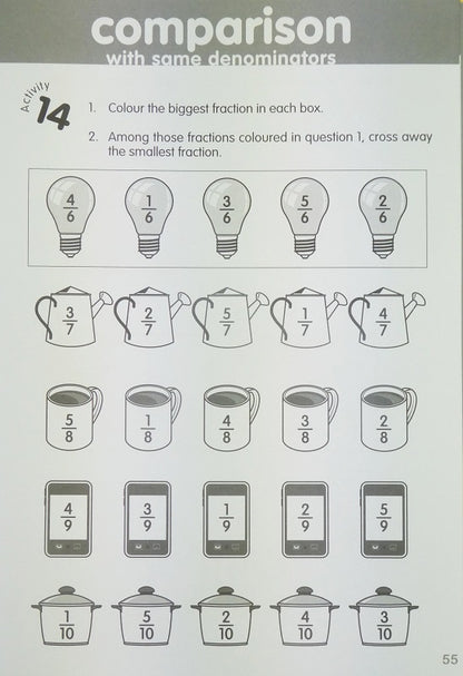 Play N Learn Smart Maths Fractions for Lower Primary | Hands-On Fraction Learning Kit