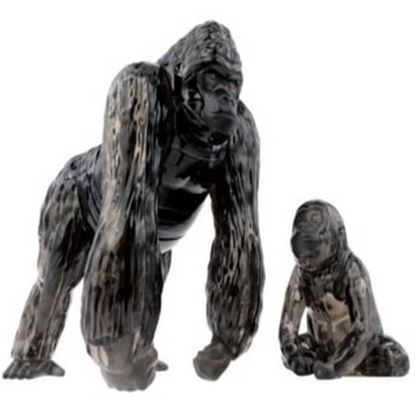 Play N Learn 3D Crystal Puzzle Gorilla & Baby Gift Set | Jigsaw Brain Teaser & Display Gift