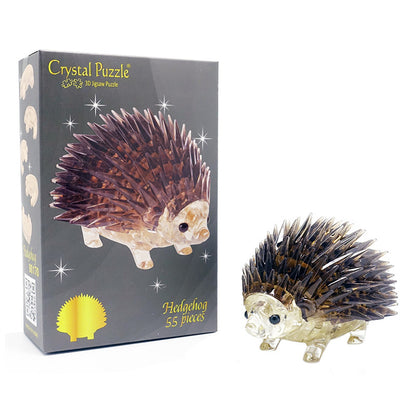 Play N Learn 3D Crystal Hedgehog Gift | Jigsaw Puzzle Building & Spatial Skills