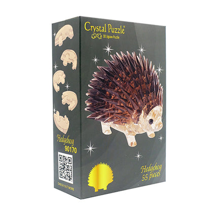 Play N Learn 3D Crystal Hedgehog Gift | Jigsaw Puzzle Building & Spatial Skills