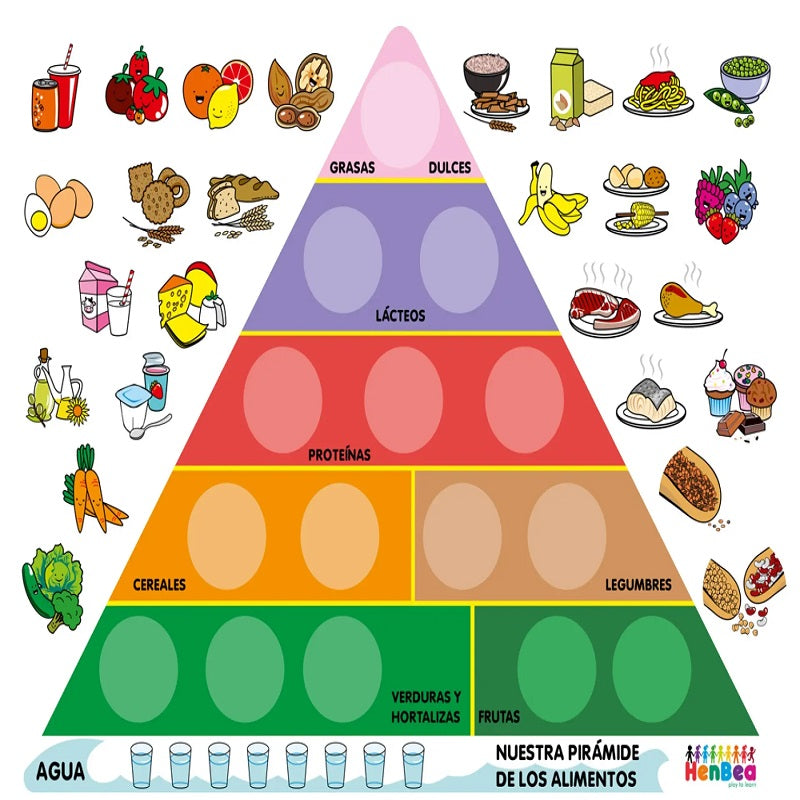 Henbea Plastic Food Pyramid Poster