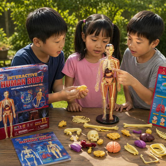 Play N Learn STEAM Interactive Human Body Model | 28-Piece Anatomy Kit