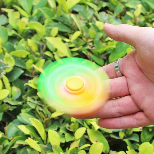 IQ Pop  Bubble Fidget Spinner with Keychain Party Gift Toy Random Colour 1 Piece