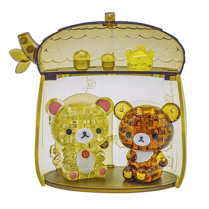 Play N Learn Rilakkuma Korilakkuma & Chairoikoguma Acorn House 3D Crystal Puzzle | Character Set & Spatial Learning