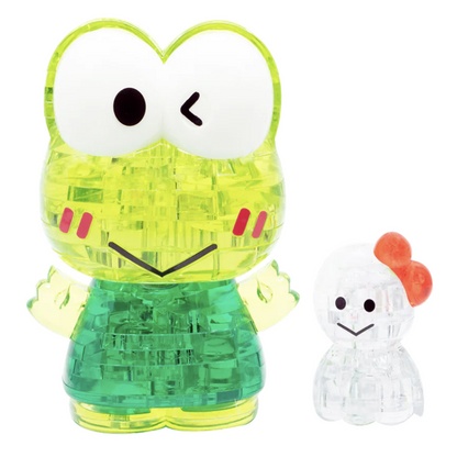Play N Learn Kerokerokeroppi 3D Crystal Puzzle | Sanrio Character Jigsaw Brain Teaser