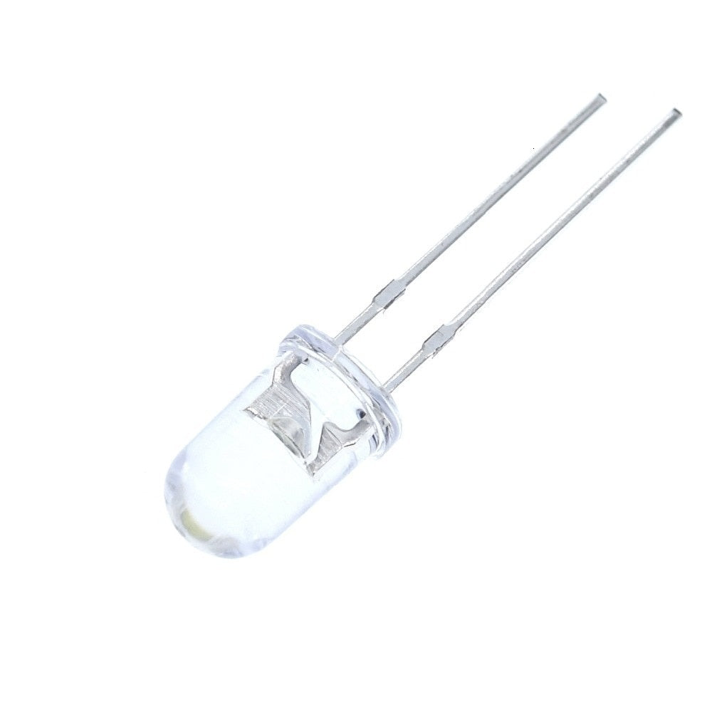 LED Light Bulb 5 mm White Science Experiment Component Teaching Resource 20 pieces pack