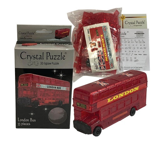 Jigsaw Puzzle Play N Learn 3D Crystal Puzzle London Bus