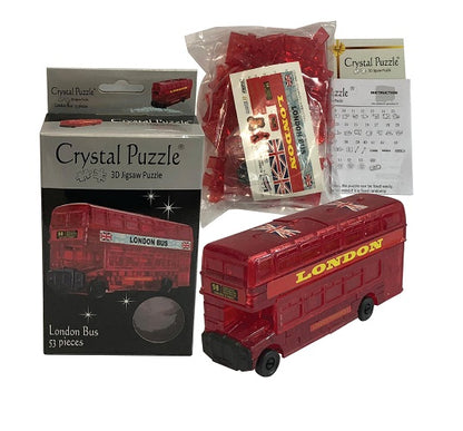 Play N Learn 3D Crystal Puzzle London Bus | STEM Jigsaw Brain Teaser