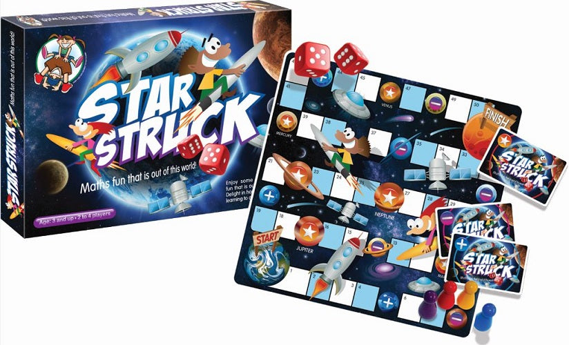 Math Skills with Star Struck Addition Subtraction Play N Learn Board Game