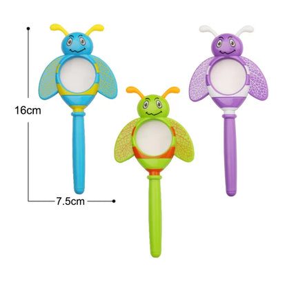 Play N Learn Cute Cartoon Pocket Magnifier for Kids | Outdoor Exploration Toy (Random Design)