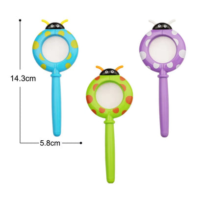 Play N Learn Cute Cartoon Pocket Magnifier for Kids | Outdoor Exploration Toy (Random Design)