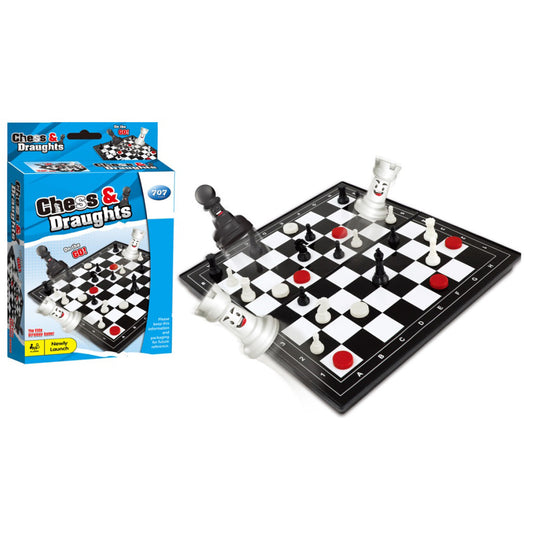 Board Game 707 Chess and Draughts Family Fun