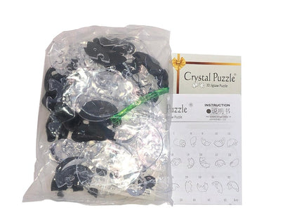 Play N Learn 3D Crystal Puzzle Panda & Baby Set | STEM Jigsaw Brain Teaser