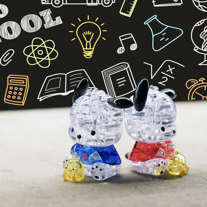 Play N Learn Sanrio Pochacco Dog 3D Crystal Puzzle | Character Collectible & Spatial Learning