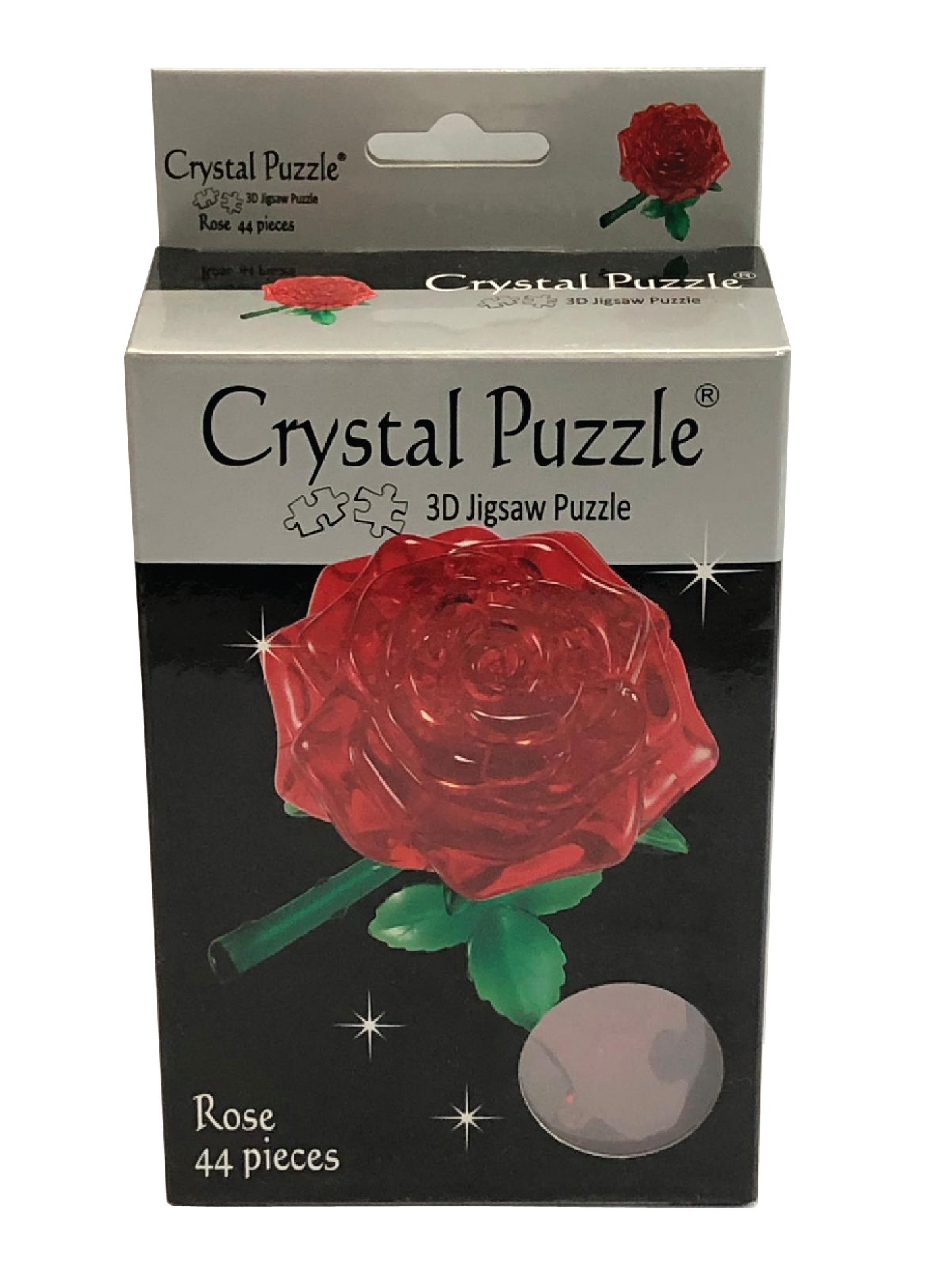 Jigsaw Puzzle Play N Learn 3D Crystal Puzzle Red Rose