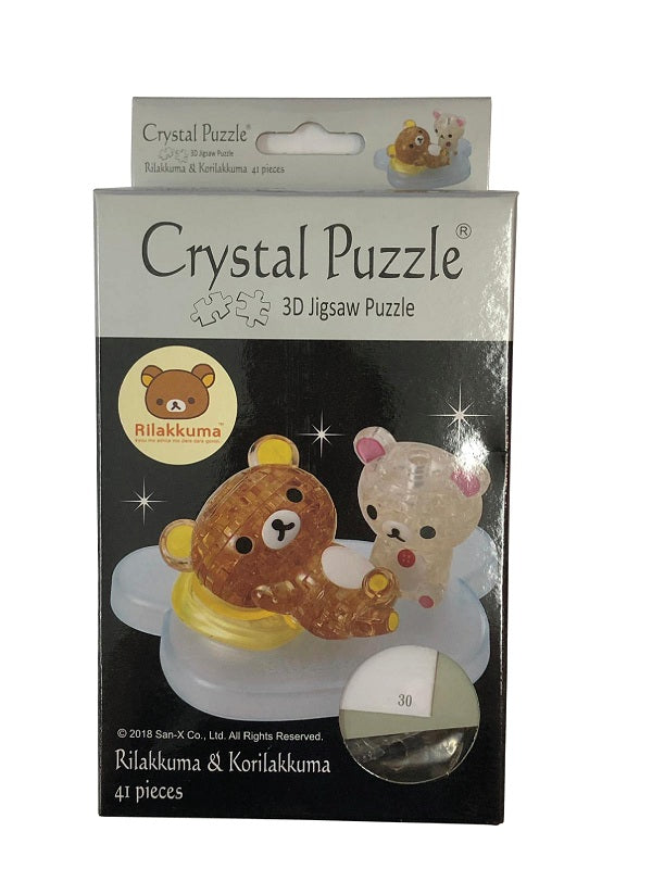 Jigsaw Puzzle Play N Learn 3D Crystal Puzzle Rilakkuma & Korilakkuma