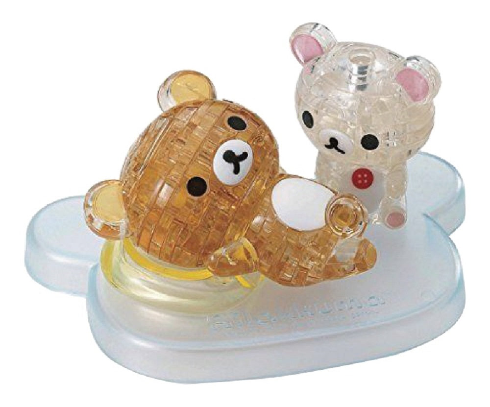 Jigsaw Puzzle Play N Learn 3D Crystal Puzzle Rilakkuma & Korilakkuma