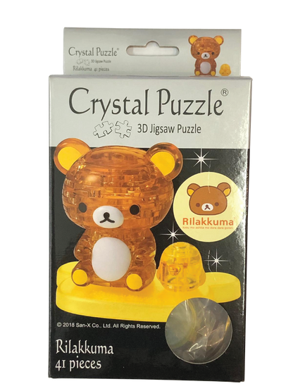 Play N Learn 3D Crystal Puzzle Rilakkuma | Jigsaw Brain Teaser & Display Gift
