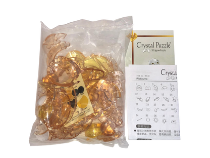 Play N Learn 3D Crystal Puzzle Rilakkuma | Jigsaw Brain Teaser & Display Gift