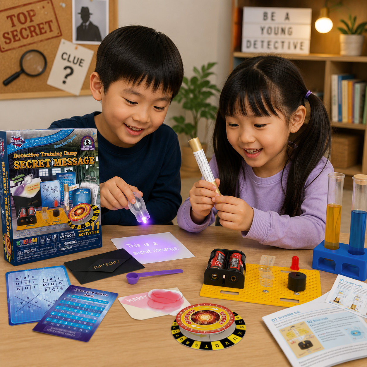Play N Learn Big Bang Science Secret Message Spy Kit | STEM Chemistry for Kids