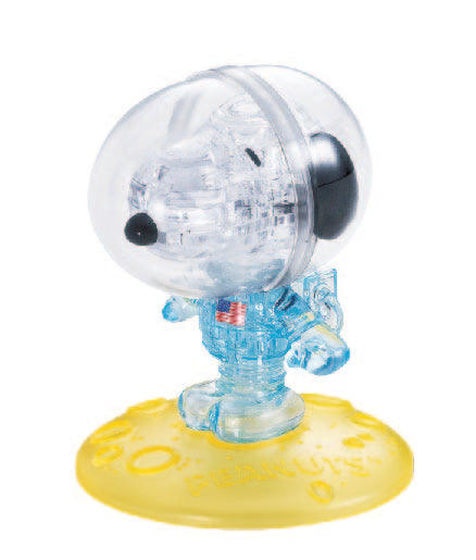 Jigsaw Puzzle Play N Learn 3D Crystal Puzzle Snoopy Astronaut