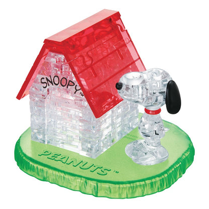 Play N Learn 3D Crystal Puzzle Snoopy With House | Jigsaw Brain Teaser & Display Gift