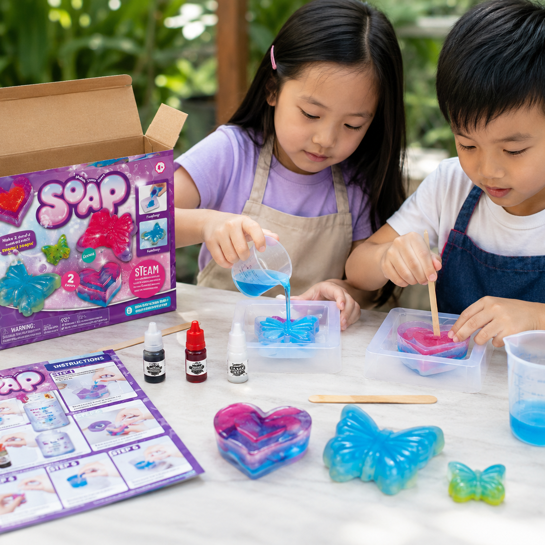 Play N Learn Science Explore Soap Making Kit for Kids | Fun STEAM Chemistry Experiment