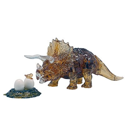 Play N Learn 3D Crystal Puzzle Triceratops | Dinosaur Gift & Brain Teaser