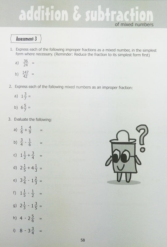 Math Skills on Fractions for Upper Primary Play N Learn Learning Resource