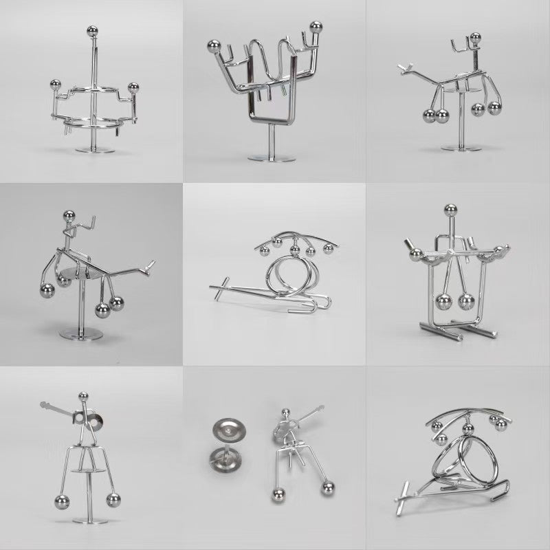 Mini Metal Kinetic Desktop Balancing Toy