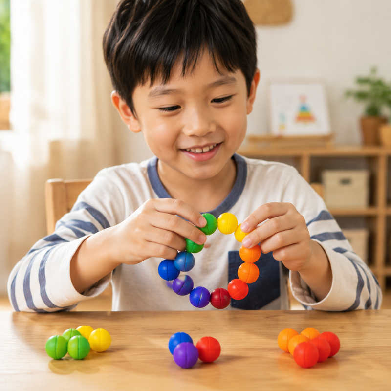 Play N Learn Tangram Puzzle Ball Game | 3D Spatial Reasoning Brain Teaser