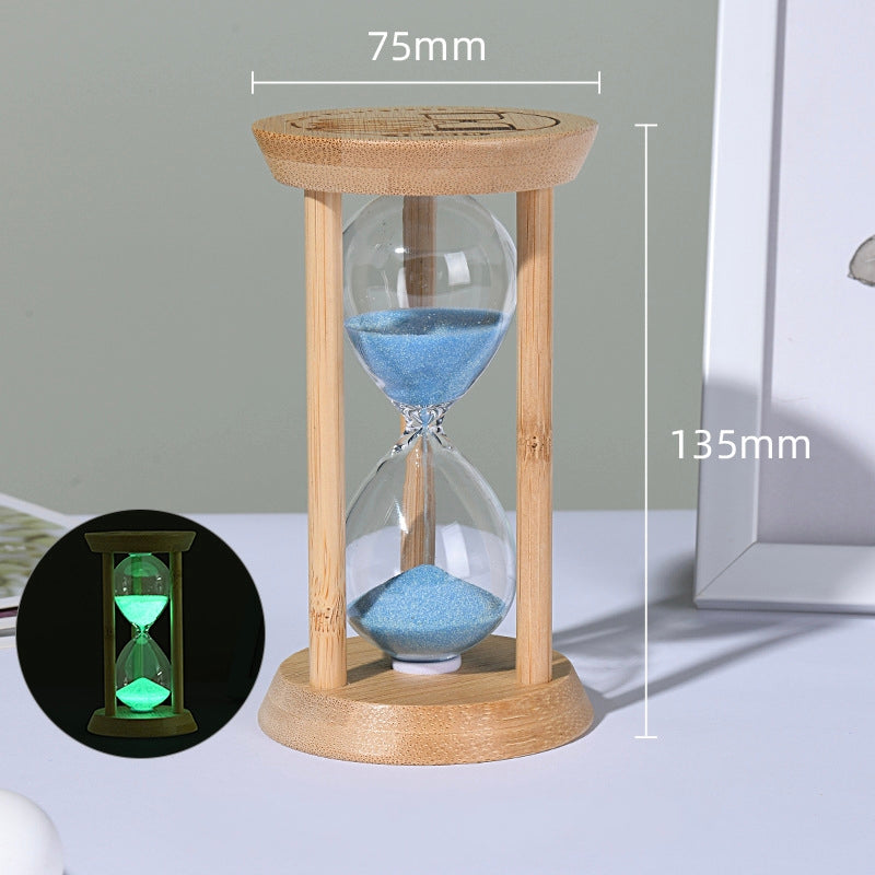 Glow in the Dark Hourglass Display Gift Random Colour