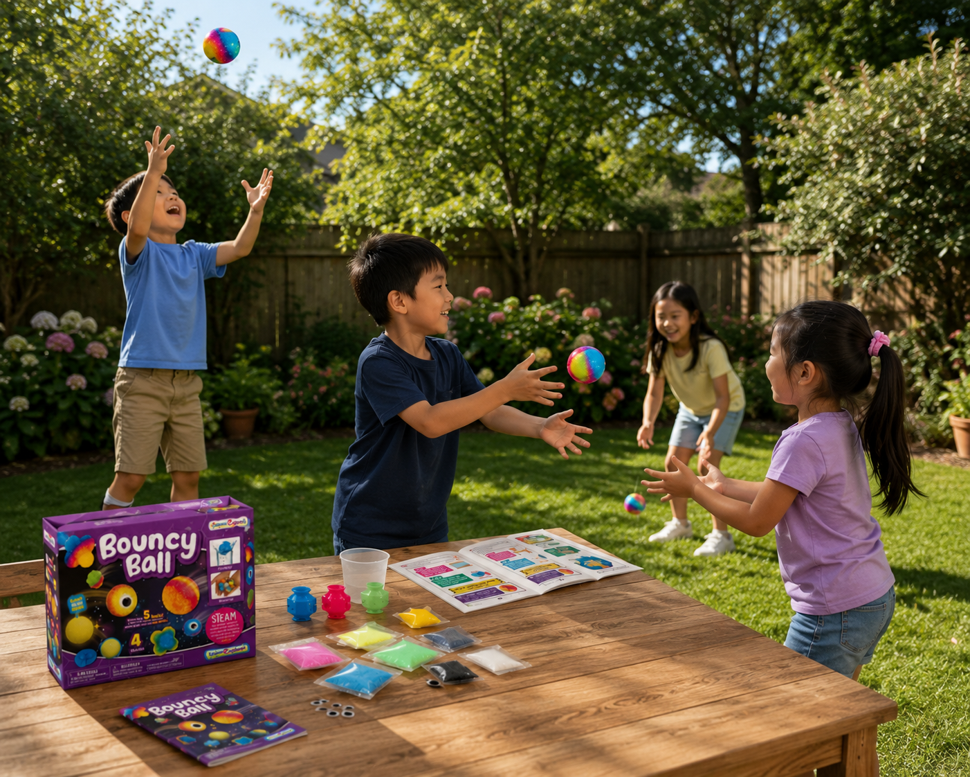 Play N Learn Science Explore Make Your Own Glow in the Dark Bouncy Ball Kit | STEAM Craft Activity