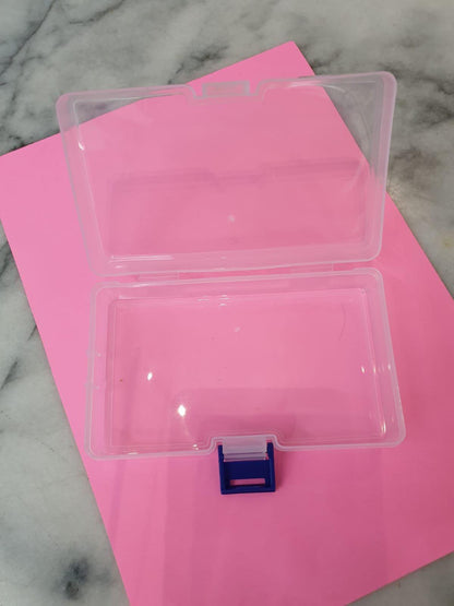 Play N Learn Plastic PVC Hard Box with Clip | Handy Storage Case