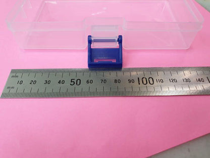 Play N Learn Plastic PVC Hard Box with Clip | Handy Storage Case