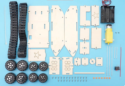 Play N Learn Discover & Assemble Battery Operated Military Tank | STEM Build Kit