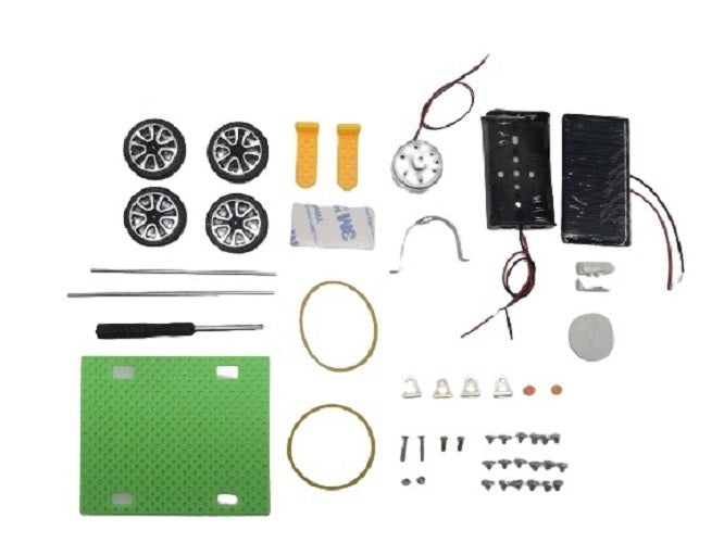 Self Assembly Dual Powered Solar and Battery Powered Car Science Toy Teaching Resource