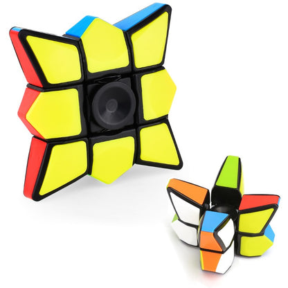 Play N Learn IQ Rubik Fidget Spinner | 2-in-1 Puzzle & Party Gift