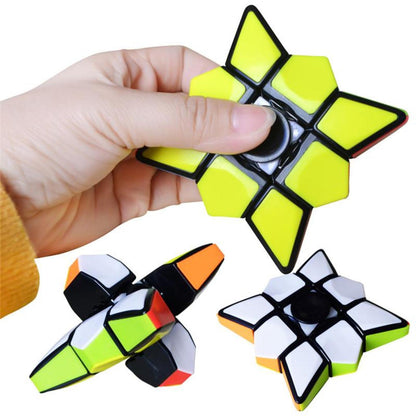 Play N Learn IQ Rubik Fidget Spinner | 2-in-1 Puzzle & Party Gift