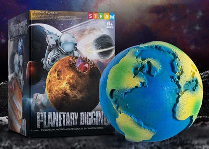 Play N Learn STEAM Planet Exploration & Excavation Crystal Gem Kit | Geology & Planetary Science